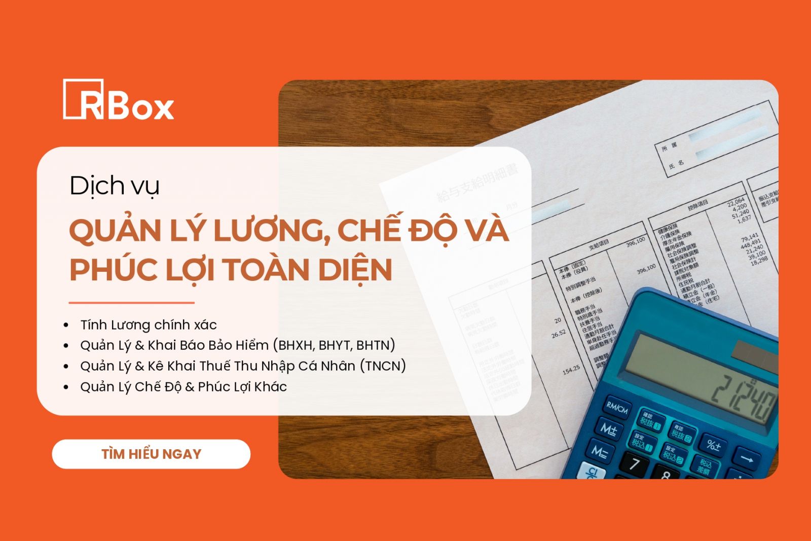 Payroll, Compensation & Benefits Service - RBox